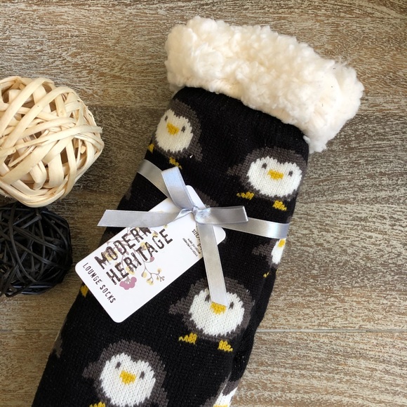 Modern Heritage Owl Pattern Lounge Socks - Picture 2 of 4
